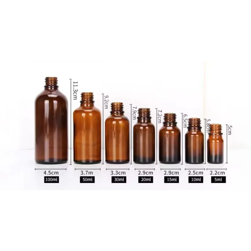 Spray bottle Perfume atomizer Refillable cosmetic bottle Cosmetic bottle Refillable spray bottle Cosmetic dispenser bottle 10PCS Amber Glass Spray Bottle 5/10/15/20/50/100ml Essential Oil Atomizers Cosmetic Dispensing Containers Portable Travel Bottle