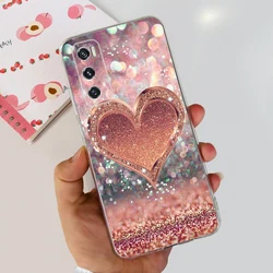 Stylish Painted Clear Silicone Phone Case with Soft Bumper for Vivo V20 SE (688)
