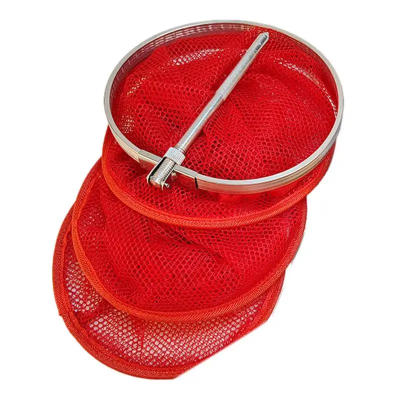 Fish Fishing Net Basket Collection Bag Nylon Mesh Catching Outdoor