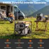 4400 Watt Open Frame Inverter Generator Gas Powered RV Ready ECO Mode 2