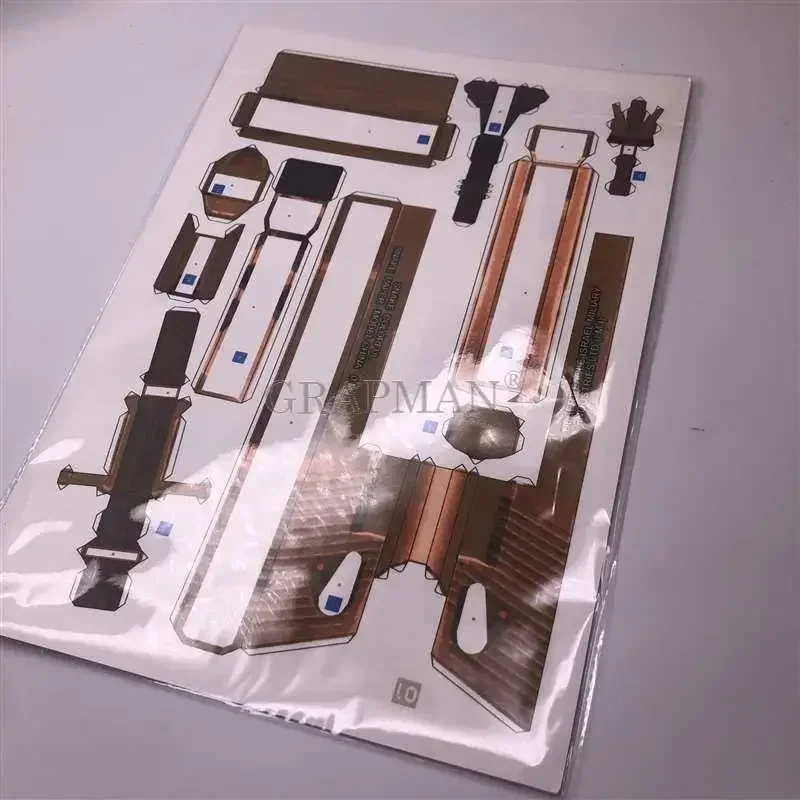 Desert Eagle Gun Paper Model Weapon Firearms 3D Hand-made Drawings Toys 3d paper model,military gun toy