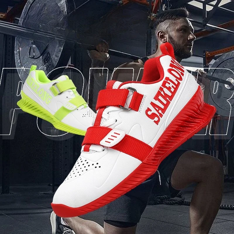 

Professional Squat Shoes for Man Red Green Weight Lifting Shoes Men Top Quality Indoor Gym Shoes Mens Squat Hard pull shoes