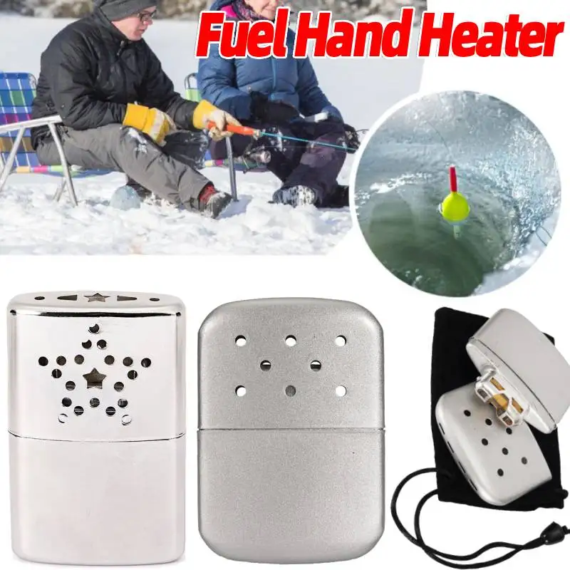 Fuel Hand Warmer Winter Portable Refillable Heater Long Lasting Pocket Hand Stove Kerosene Hand Warmer for Hunting Fishing