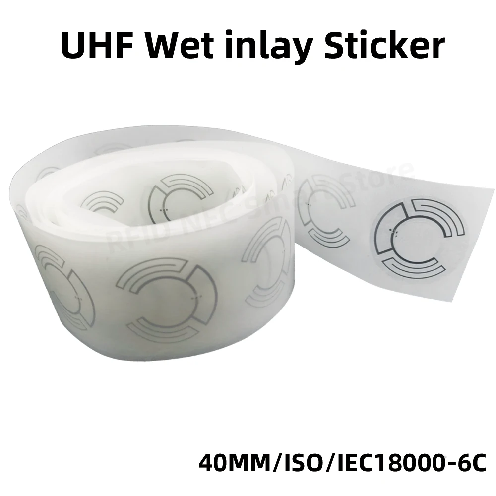 10PCS RFID UHF 태그 장거리 스티커 습식 인레이 860-960mhz 외계인 HEC EPC 글로벌 Gen2  ISO18000-6C 40MM RFID 라벨 - AliExpress