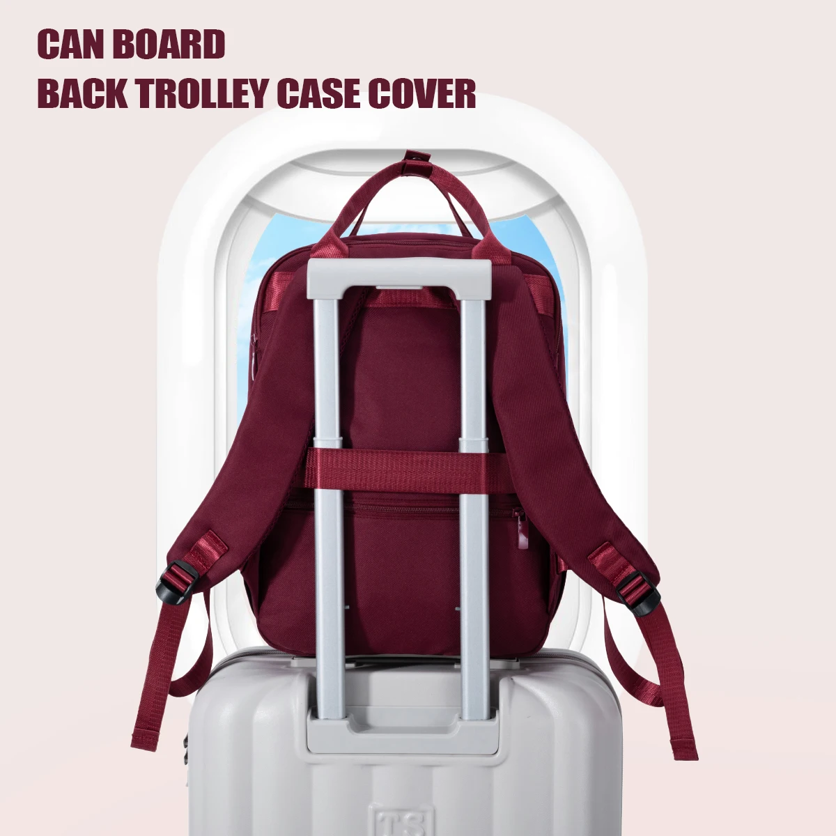 Cross-Border Carry-On Bag for Women, No Checked Baggage Required, Lightweight Backpack for Work and Commuting, Durable, Waterproof, Business Laptop Bag, Backpack for Men, School Bag