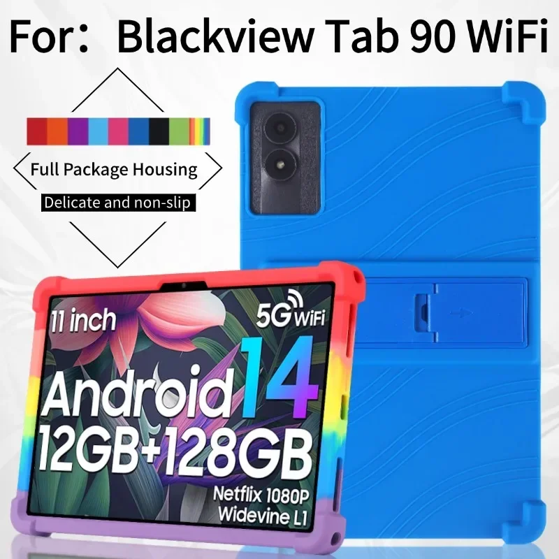 Custodia In Pelle PU Per Blackview Tab 90 Wifi 11 Pollici – Cover Sottile Con Supporto E Chiusura Magnetica – Nero - 2