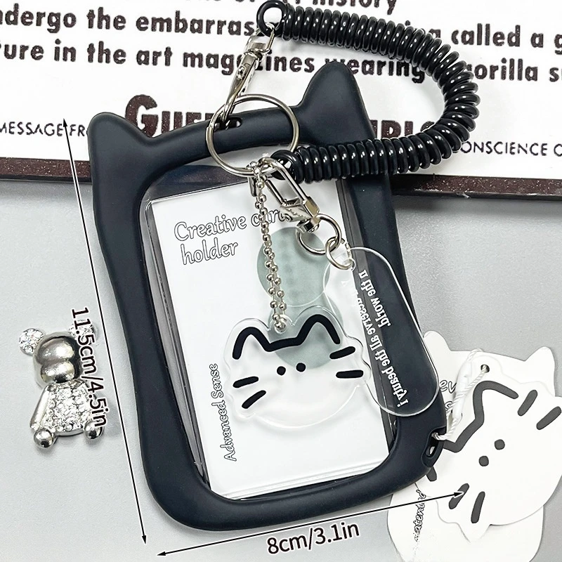 Kpop Idol Photocard Holder - Stylish Sleeve Cover Protector with Fashion Bag Charms