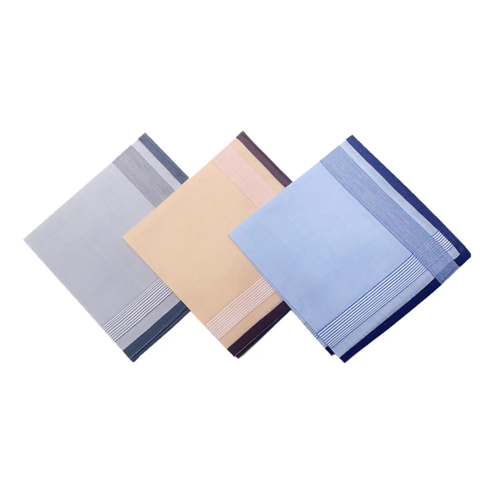 Pocket Square Hankies Assorted Wipe The Sweat Towels 40cm Cotton Men Handkerchiefs Hanky for Male Father Casual Gentlemen Grooms