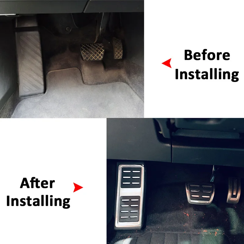 Car Brake Pedal For Audi A3 8Y Acessories Gas Brake Non-slip No Drilling Restfoot Pedal Protection Cover Non Slip