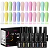 MEET ACROSS 12Pcs/Set 7ml Brown Series Gel Nail Polish With Box Autumn Semi Permanent UV Gel Soak Off Nail Art Kit Varnish 5