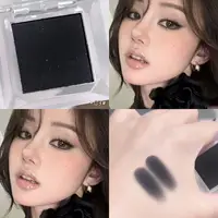 Monochrome Matte White Eyeshadow Makeup Waterproof Lasting Smoky Black Eye Makeup Natural Brighten Eyeshadow Highlighter Palette 1