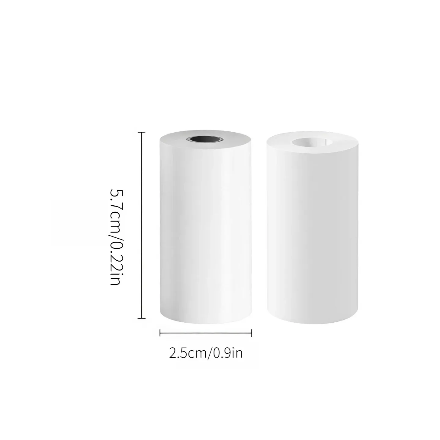 Thermal Camera Print Paper - 5 Rolls for Mini Printer and Kids Camera