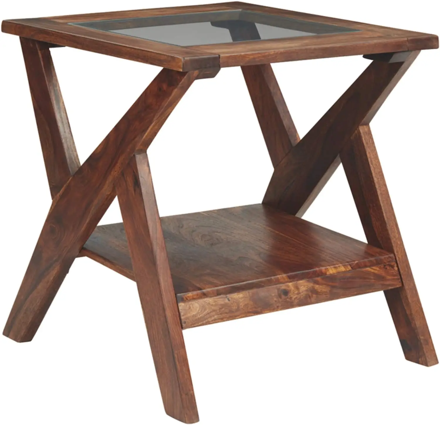 

Rectangular Urban Wood End Table, Warm Brown