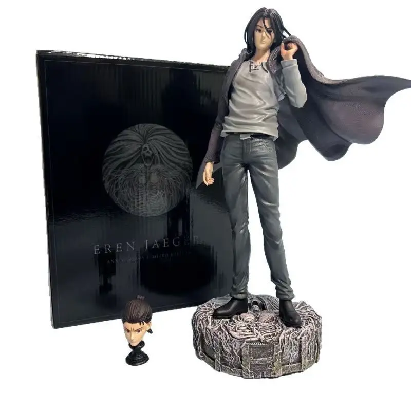 Attack on Titan Eren Jaeger Standing Pose Anime Figure - 30cm Collectible Statue Ornament Toy Gift