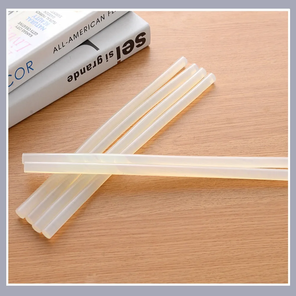 Hot Melt Glue Sticks 7mm 11mm Translucent Strong Viscosity Rods For Glue Gun High Temperature Resistant 10 50Pcs