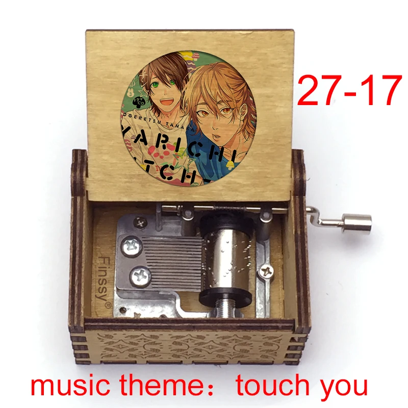 Yarichin b Club Ayato Yuri figure print Wooden music theme touch you Music Musical Box anime Friends cosplay fans Birthday Gift 5
