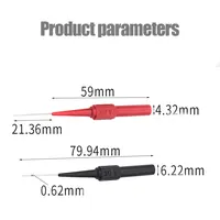 30V Car Tip Probes Diagnostic Tools Auto Multimeter Test Leads Extention Back Piercing Needle Tip Probes Mechanical Tools - Image 4