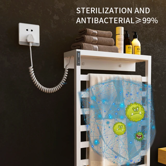 Intelligent Electric Towel Rack Heating, Drying, Sterilization Bath Towel  Rack Household Bathroom Drying Rack - AliExpress