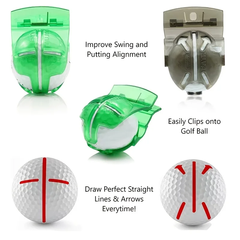 Golf Ball Line Liner Accurately Align Your Putts Drawing Marker golf ball mark