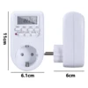 Eu Plug Timer Switch Energy Saving Week Hour Programmable Digital Timer 220V-240V 50Hz Garden Automatic Irrigation Timing Socket 6