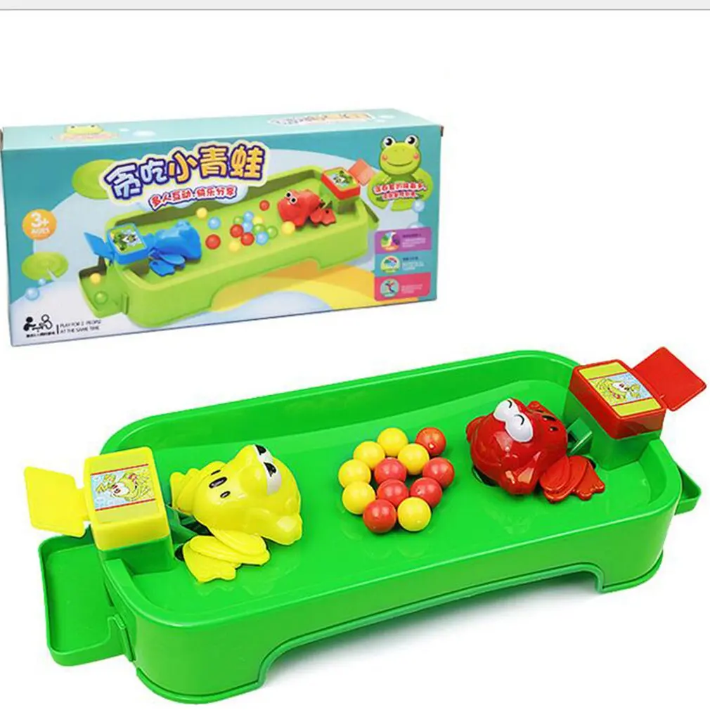 

Frog Swallows Beads and Eats Tabletop Games for Two People Parent-child Interaction Toys Feeding Frog Swallow Beads Table Game