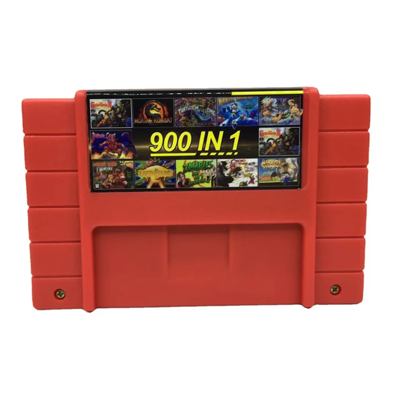 

Супер DIY ретро 900 в 1 Pro игра для 16-битной игровой консоли карты, красный