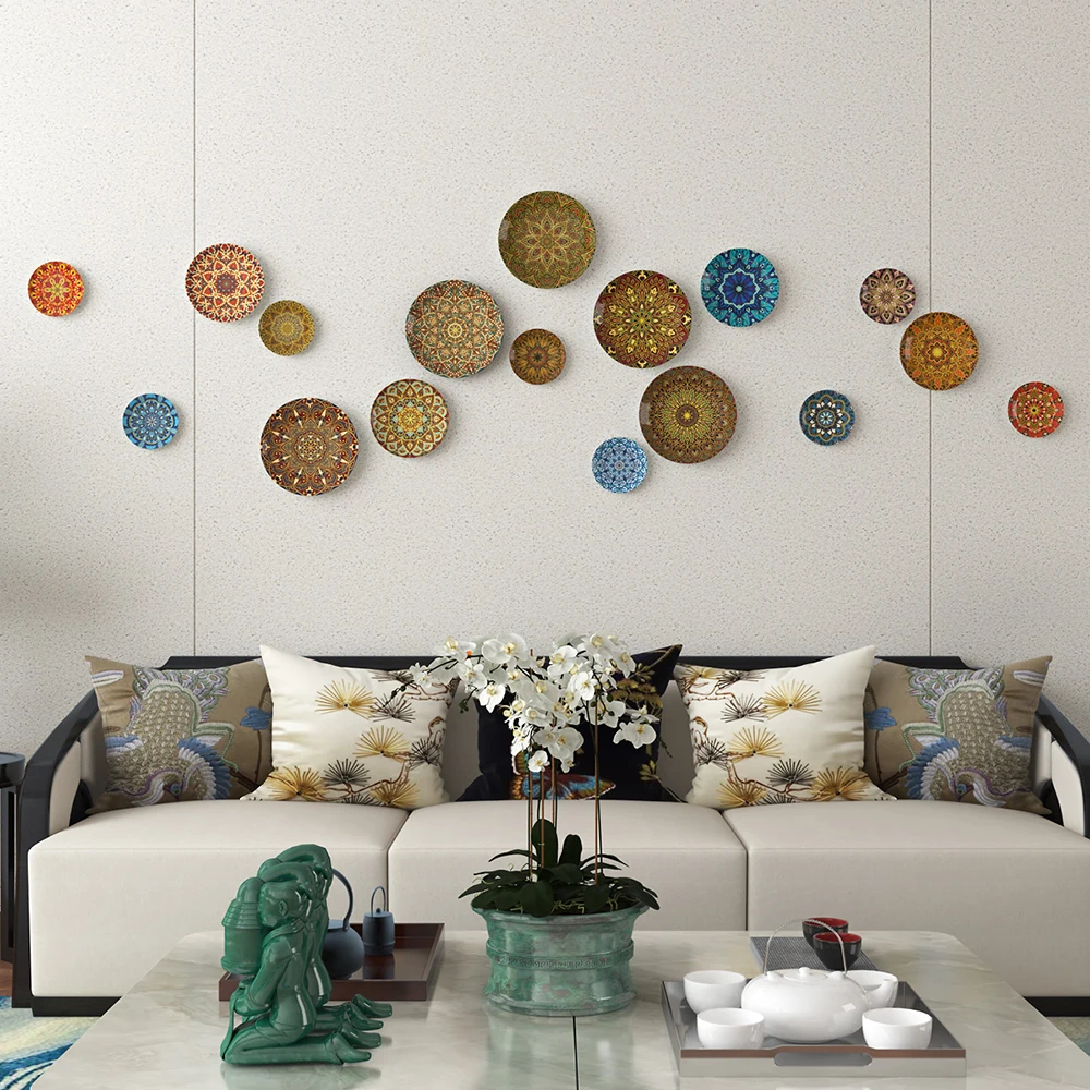 Bohemian Ceramic Decorative Hanging Plate 2