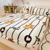 Winter Imitation Rabbit Fur Plush Bed Linen Sheets Thicken Warm Bedsheet Bed Cover Skin-friendly Fitted Sheet (No Pillowcase) 1