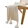 Handmade Blanket Casual Lunch Break Office Fringe Sofa Blanket Simple Bed Flag Bed Tail Blanket 4
