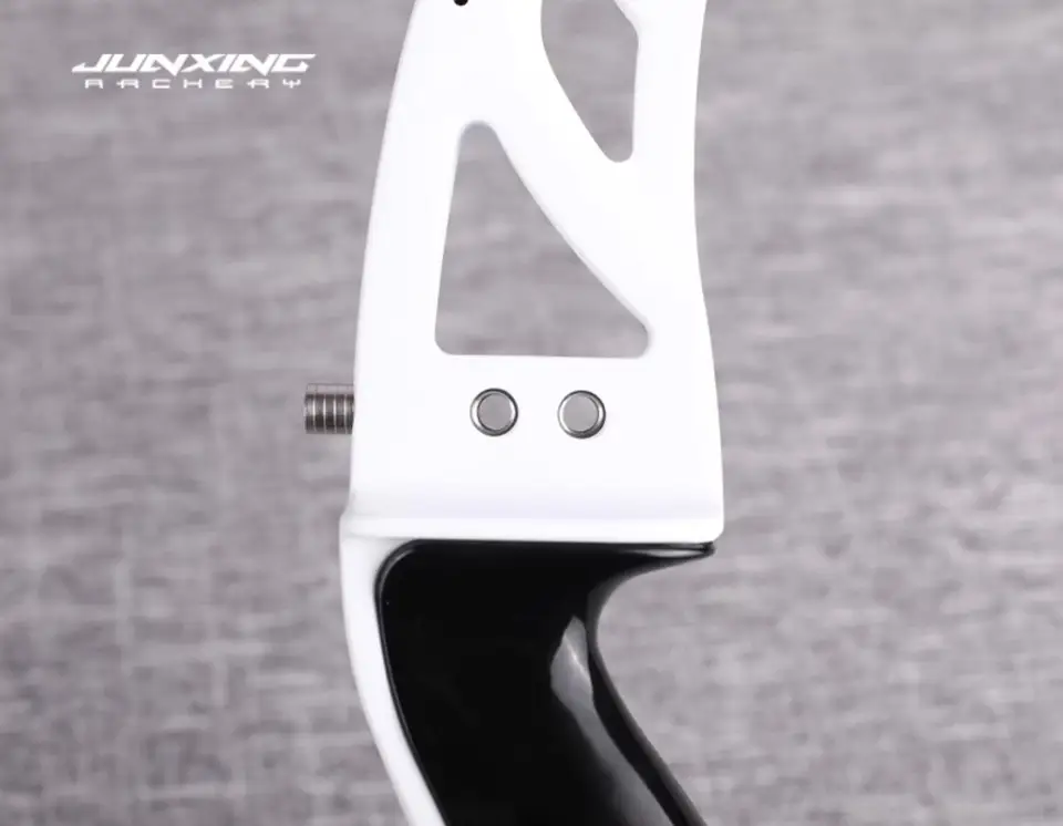 JUNXING ATF-DX H6 Poignée de tir à l'arc recurve 25 pouces en alliage d'aluminium Interface ILF pour droitier Tir à l'arc Chasse  18