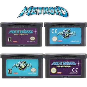 Metroid Series GBA Game 32-bit Video Game Cartridge Console Card Fusion Zero Mission for GBA NDS USA EUR Version 1