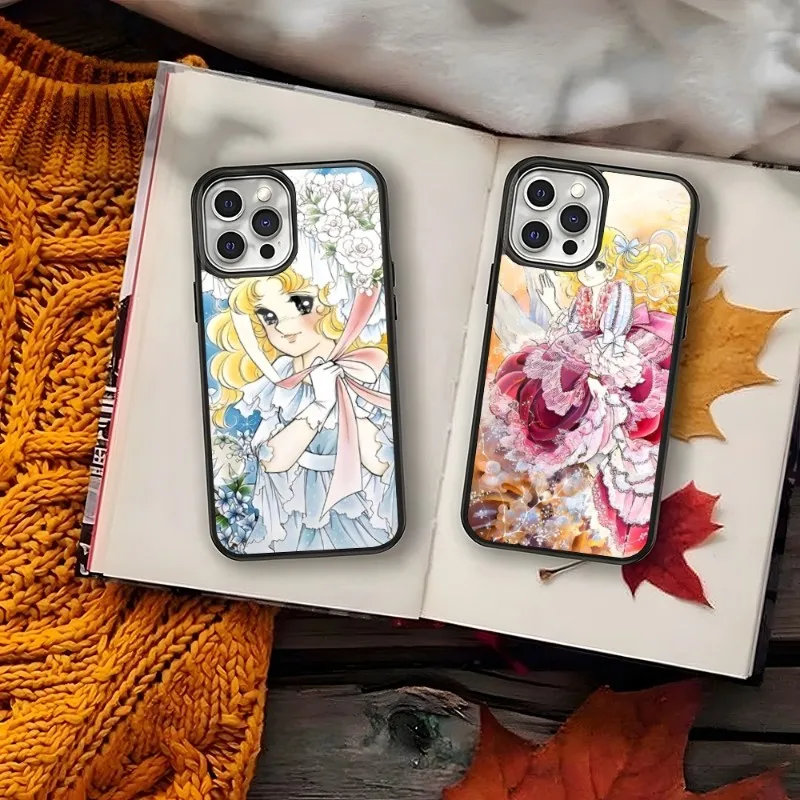 Anime Manga Candy Candy Phone Case Pc + Tpu Per Iphone Apple 12 Pro Max 11 13 14 Mini 6S 8 7 Plus X Xs Xr 2020 Cover Posteriore Di Lusso