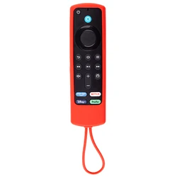 Soft Silicone Remote Case - 21.5x4.1x2cm (Red)