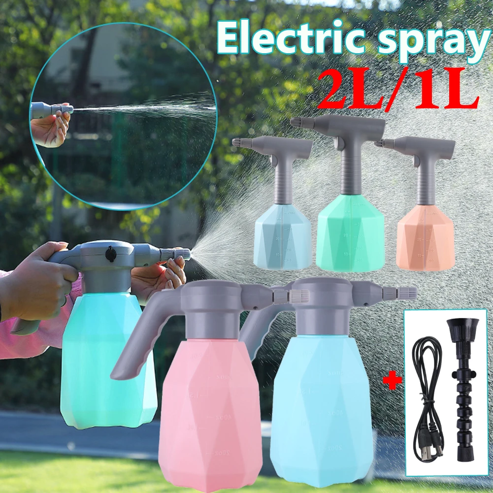 2L Garden Sprayer Tool Automatic Plant Watering Can Bottle Garden Sprayer Bottle Usb Garden Watering Can Machine Electric Fogger