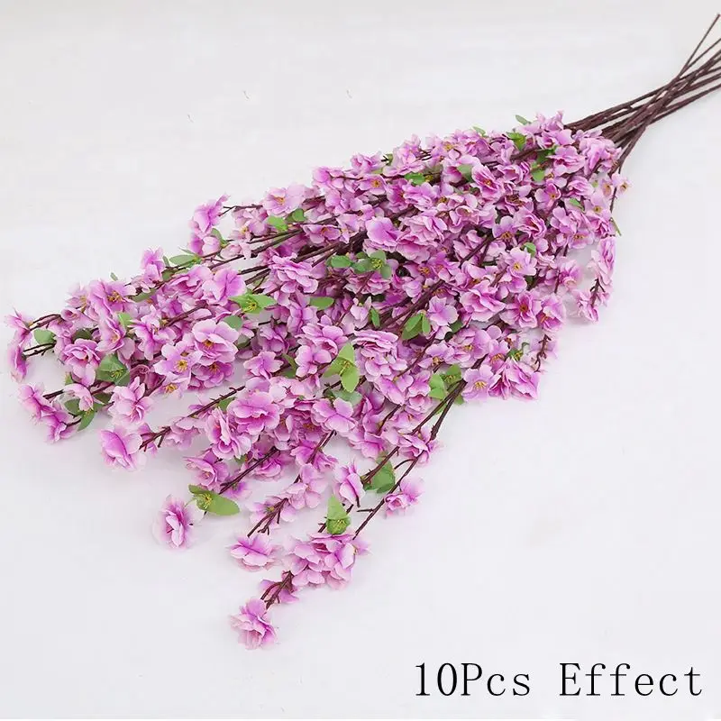 thumbnail image 1 of Sakura Artificial Flowers Bouquet for Garden Party Wedding Marriage Decoration Home Room Decor Fake Flowers Table Vase Ornament, 1 of 5
