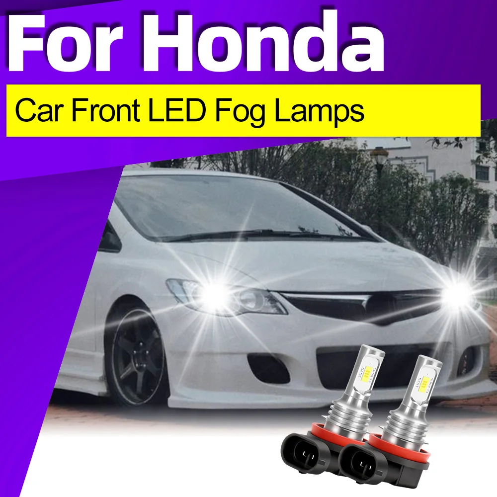 Para For Honda Civic 2006-2015 Faros LED Alto Bajo Kit De Bombillas Antiniebla