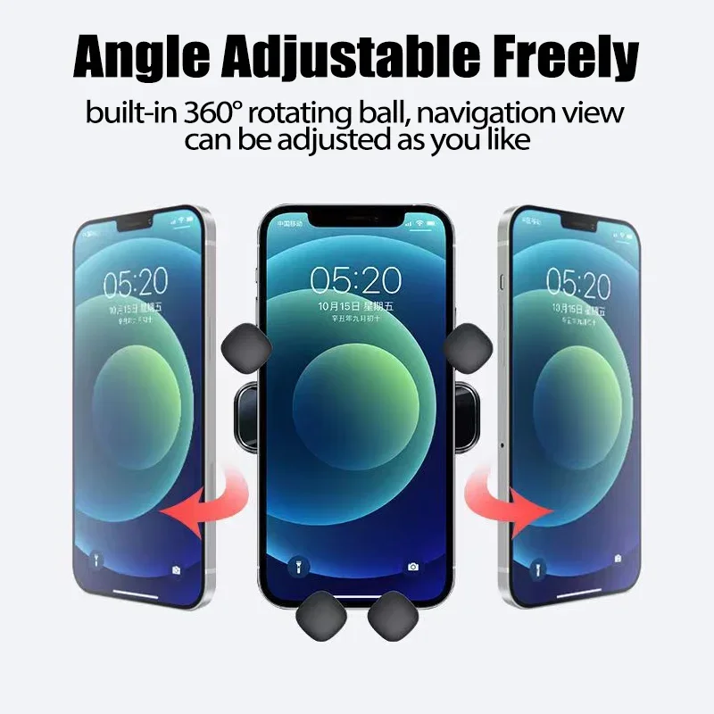 Noiseless Gravity Car Phone Holder Mobile Cellphone Stand for Tesla Model 3 Y-Support Mount Vent Clip Accessories