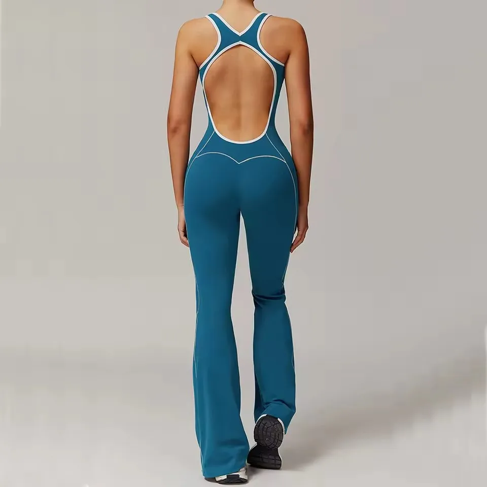 Women One-Piece Yoga Suit Training Gym Set Sportswear Sports Suit Fitness Stretch Push Up Training