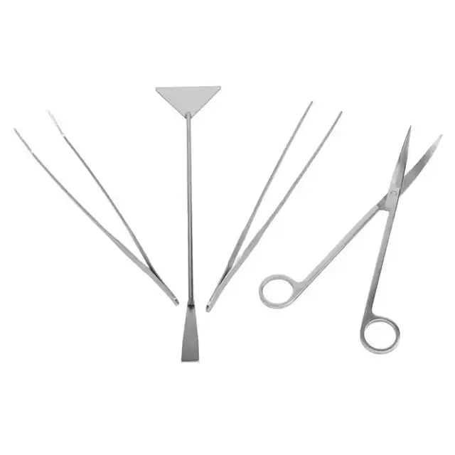 Akvárium Aquascape Tools Kit Multifunkciós Rozsdamentes Acél Vízi Növény Olló Az Akváriumhoz - Image 2