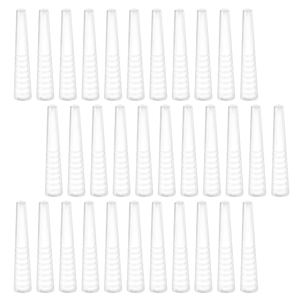 

50Pcs Transparent Silicone Eyelash Extension Tweezers Covers Caps Sleeves