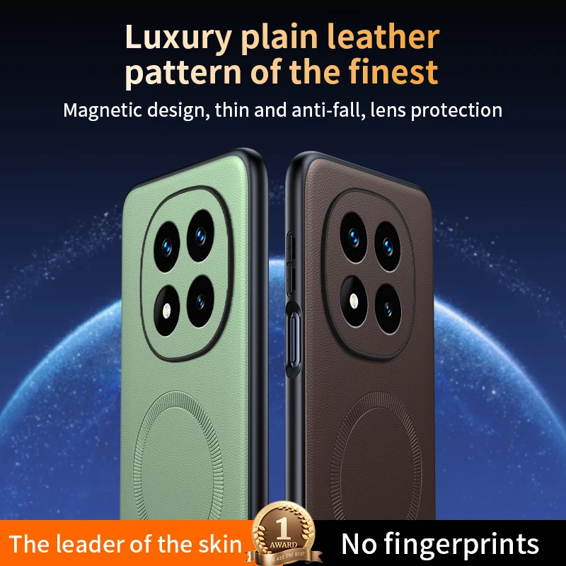 Magnetic Leather Shield Cover - High Quality Anti-Fingerprint, Non-Slip Protection