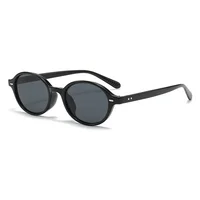 Rétro petites lunettes de soleil ovales femmes hommes Rivets nuances lunettes de mode lunettes de soleil de luxe UV400 5