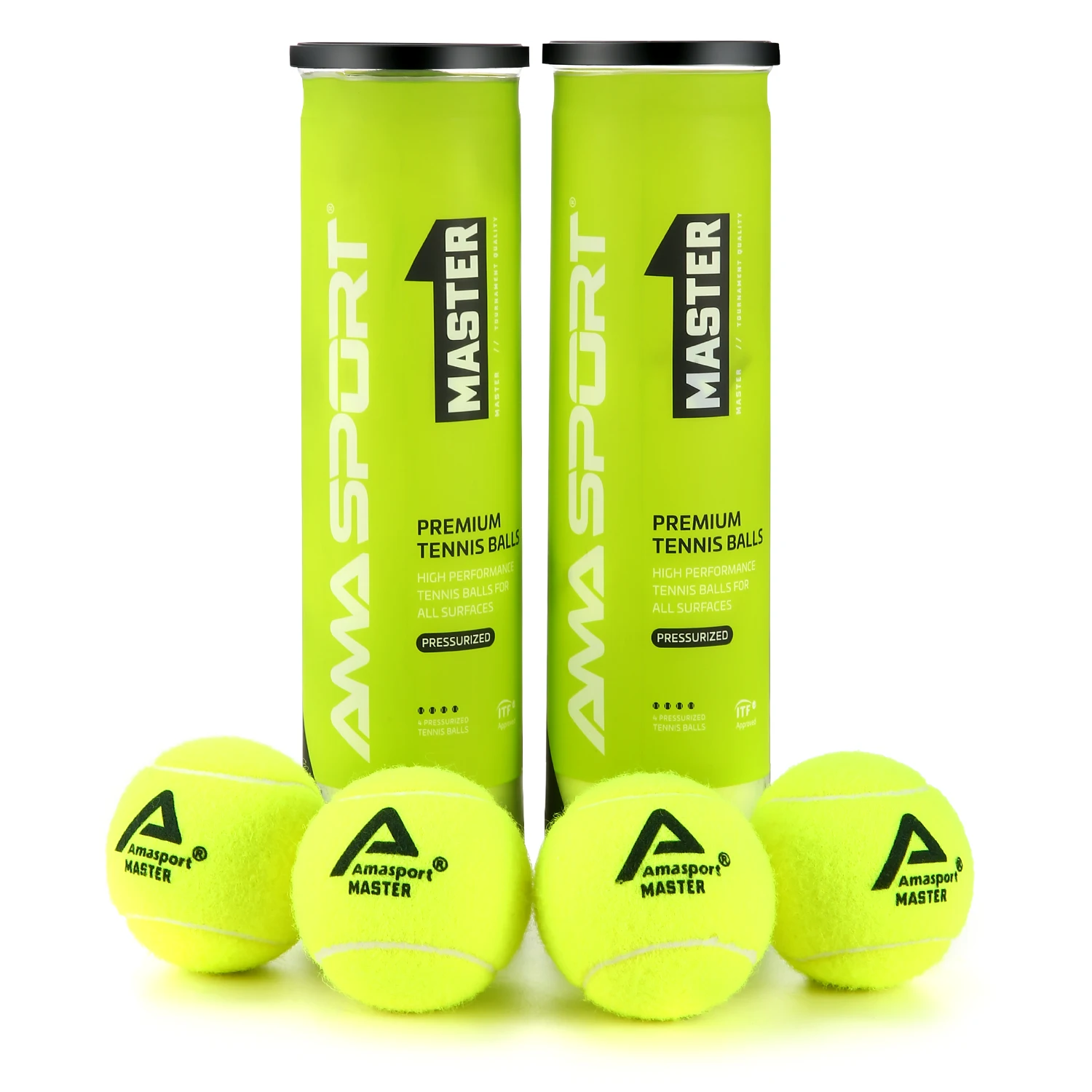 AMASPORT 2 Cans Tennis Balls Advanced Training Tennis Balls Practice Balls,Premium Balls,Good for Beginner Training