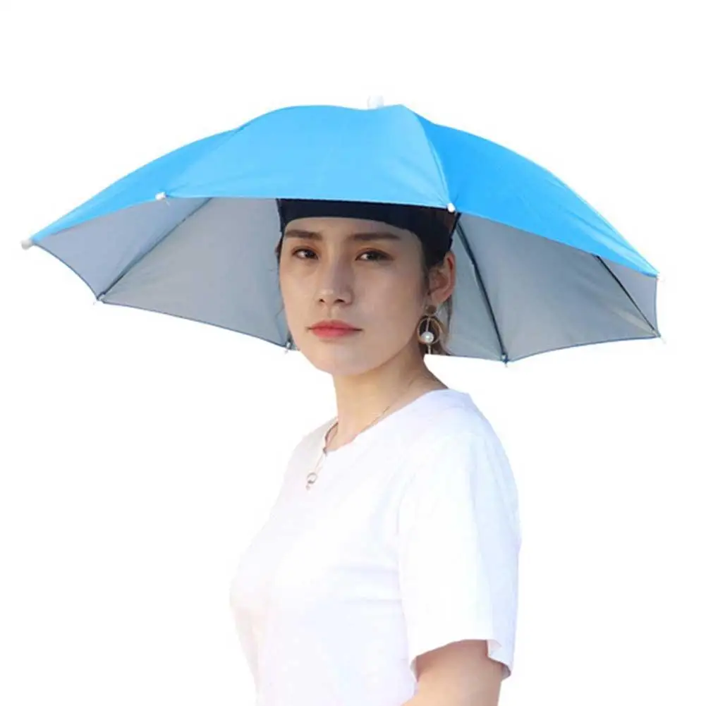 Chapeau parapluie de pluie pliable pour hommes et femmes, ombrage imperméable, extérieur, camping, pêche, vêtements de sauna, chapeaux de plage, U9a4, 69cm