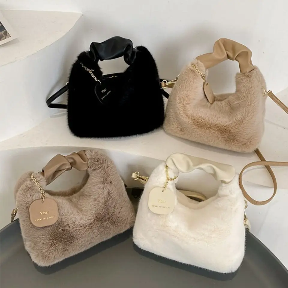 Amazon Sac En Fourrure Mode Sac à Dos En Fourrure Imitation Motif