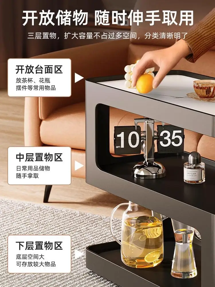 Sofa Side Table Mobile Coffee Table Small Simple Modern Creative Side Internet Celebrity Cabinet Light Luxury