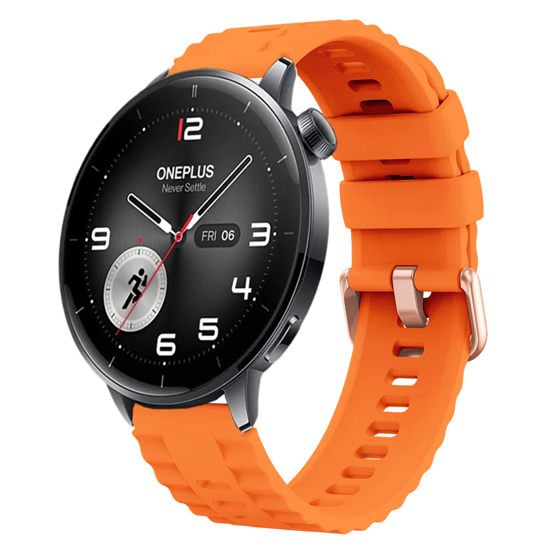 Colorful 18mm Breathable Silicone Smartwatch Wristband