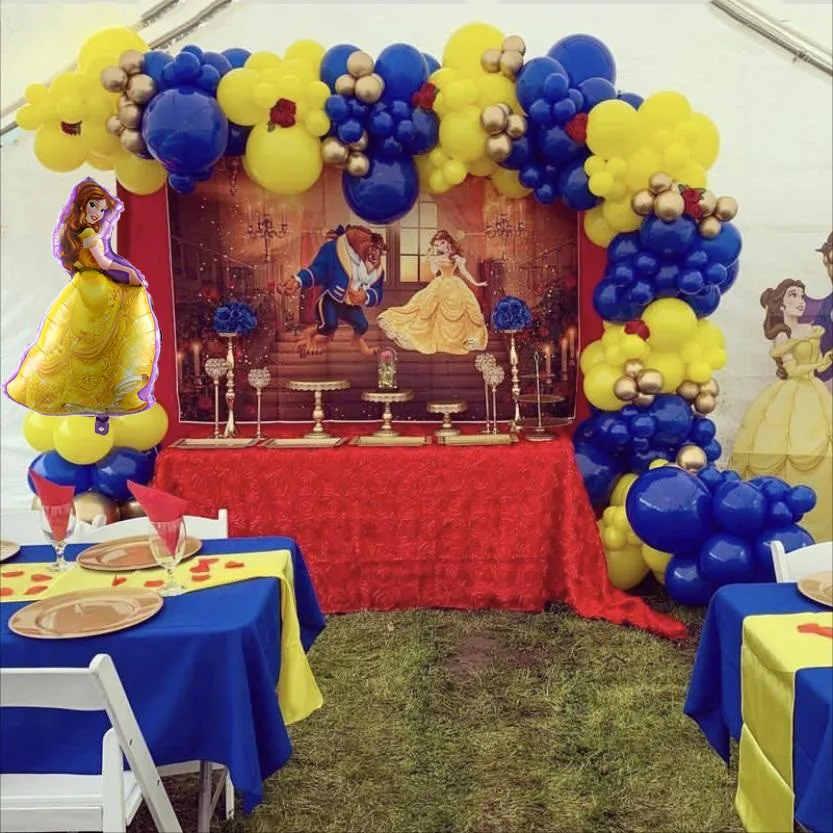 Decoracion Arco De Globos De La Bella Y La Bestia