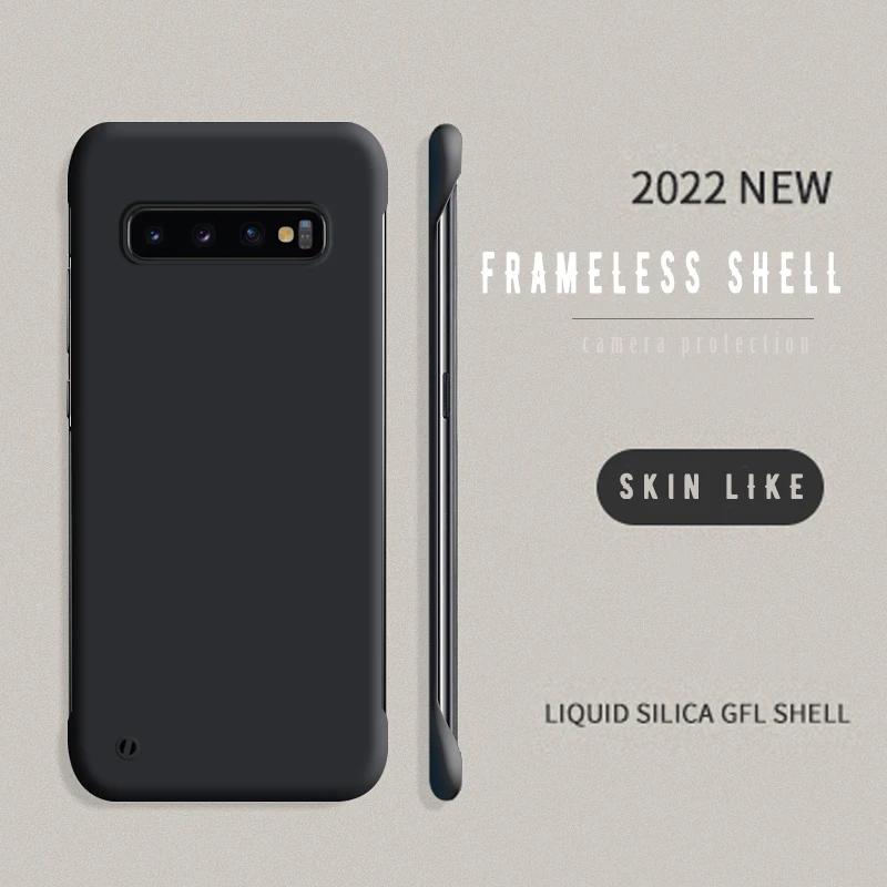 Schlichte, dünne, matte Handyhülle für Samsung Galaxy S22 S21 S20 FE S10 Plus Bumper Note 20 Ultra 10 Plus Randlose Hülle_voghion.com