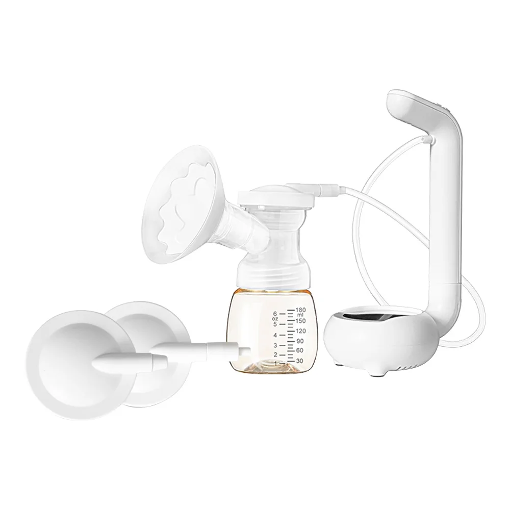Electric Breast Pump for Breastfeeding 45℃ Constant Temperature Warming Milk Low Noise with 180ml Milk Bottle LED Screen 2
